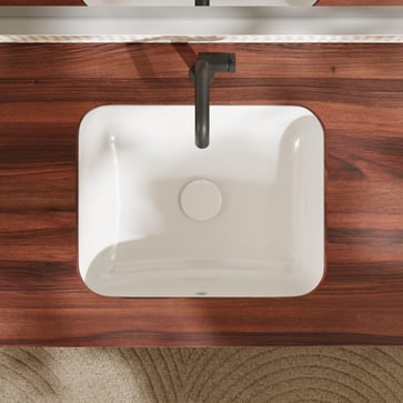 hansgrohe Xuniva Q Undercounter basin 450/350 without tap hole with overflow, white 60154450