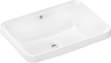 hansgrohe Xuniva Q Above counter basin 550/400 without tap hole with overflow, white 60158450