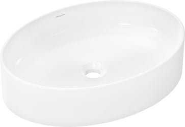 hansgrohe Xuniva D Wash bowl 550/400 without tap hole and overflow, white 60165450