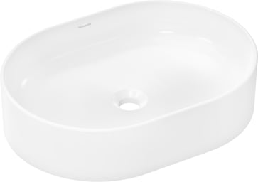 hansgrohe Xuniva U Wash bowl 550/400 without tap hole and overflow, white 60166450