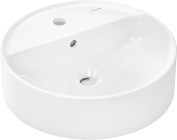 hansgrohe Xuniva S Wash bowl 450/450 with tap hole and overflow, white 60169450