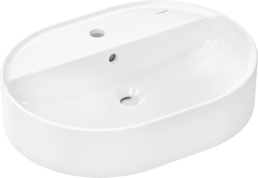 hansgrohe Xuniva U Wash bowl 600/450 with tap hole and overflow, white 60171450