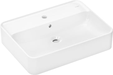 hansgrohe Xuniva Q Wash bowl 600/450 with tap hole and overflow, white 60172450