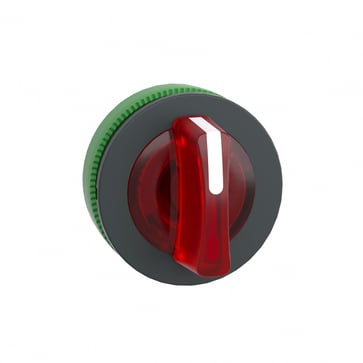 Harmony flush drejegreb i plast for LED med 3 positioner og fjeder-retur fra V-til-M i rød farve ZB5FK1743