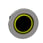 Harmony flush lampetrykshoved i metal for LED med fjeder-retur og plan trykflade med gul ring ZB4FW983 miniature