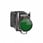 Harmony signallampe komplet med LED i grøn farve med 400V trafo XB4BV5B3 miniature