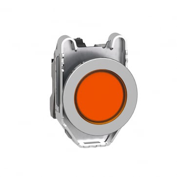 Signallampe komplet metal Ø30 mm hul med LED orange og 110VAC XB4FVG5