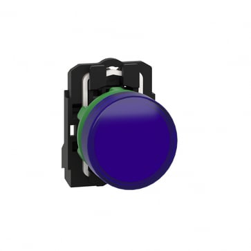 Harmony signallampe komplet med LED i blå farve og 110-120VAC forsyning XB5AVG6