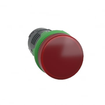 Harmony signallampe helstøbt med kraftig LED i rød farve og 110-120VAC forsyning XB5EVG4