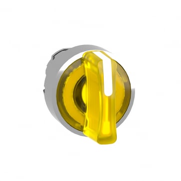 Harmony drejegreb i metal for LED med 3 faste positioner i gul farve ZB4BK1383