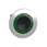 Harmony flush lampetrykshoved i metal for LED med fjeder-retur og plan trykflade med grøn ring ZB4FW933 miniature