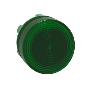 Harmony signallampehoved i plast for LED med riflet linse til udendørs brug i grøn farve ZB5AV033S