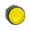 Head for illuminated push button, Harmony XB5, plastic, yellow projecting, 22mm, universal LED, grooved lens ZB5AW183 miniature