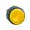 Head for illuminated push button, Harmony XB5, plastic, yellow projecting, 22mm, universal LED, spring return, plain lens ZB5AW183S miniature