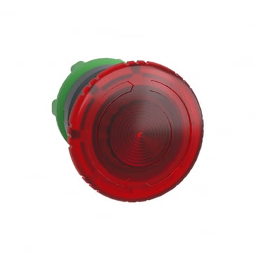 Harmony paddetrykshoved i plast for LED med Ø40 mm paddehoved i rød farve og drej for at frigøre ZB5AW743