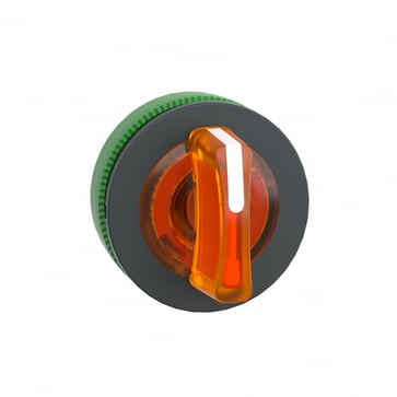 Harmony flush drejegreb i plast for LED med 3 faste positioner i orange farve ZB5FK1353