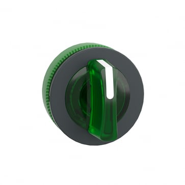 Harmony flush drejegreb i plast for LED med 3 positioner og fjeder-retur til midt i grøn farve ZB5FK1533