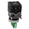 Harmony drejeafbryder komplet med LED og 3 faste positioner i grøn 24VAC/DC 1xNO+1xNC XB4BK133B5 miniature