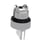 Harmony drejegreb i metal for LED med 3 positioner og fjeder-retur til midt i hvid farve ZB4BK1513 miniature