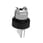 Harmony drejegreb i sort metal for LED med 3 faste positioner i hvid farve ZB4BK13137 miniature
