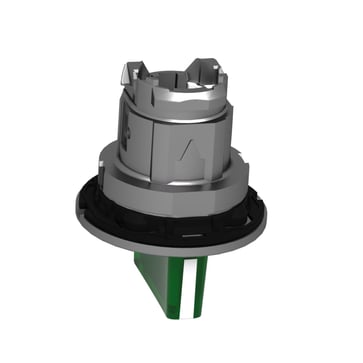 Harmony flush drejegreb i metal for LED med 3 faste positioner i grøn farve ZB4FK1333