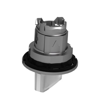 Harmony flush drejegreb i metal for LED med 2 positioner og fjeder-retur fra H-til-V i hvid farve ZB4FK1413