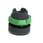 Harmony trykknapshoved i plast for LED med kip-funktion og plan trykflade i grøn farve ZB5AH033 miniature