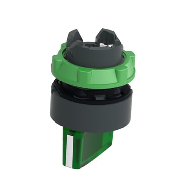 Harmony drejegreb i plast for LED med 2 faste positioner i grøn farve ZB5AK1233