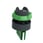 Harmony drejegreb i plast for LED med 3 faste positioner i grøn farve ZB5AK1333 miniature