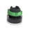 Head for illuminated push button, Harmony XB5, dark grey plastic, yellow flush, 22mm, universal LED, clear boot ZB5AW583 miniature