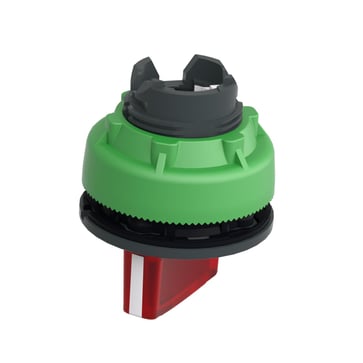Harmony flush drejegreb i plast for LED med 2 faste positioner i rød farve ZB5FK1243