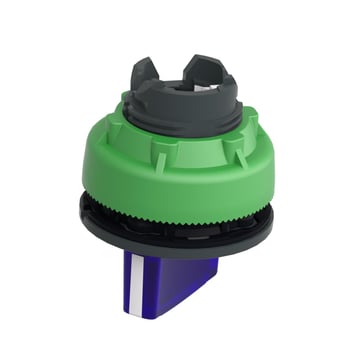 Harmony flush drejegreb i plast for LED med 2 faste positioner i blå farve ZB5FK1263