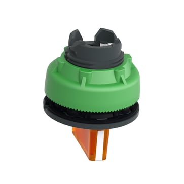 Harmony flush drejegreb i plast for LED med 3 faste positioner i orange farve ZB5FK1353
