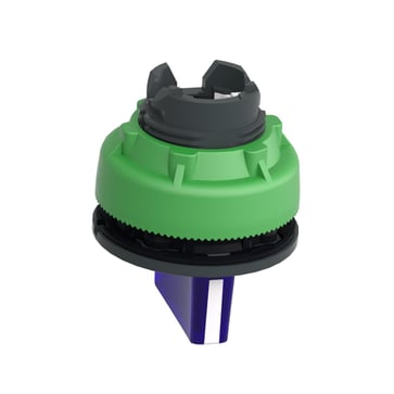 Harmony flush drejegreb i plast for LED med 3 faste positioner i blå farve ZB5FK1363
