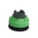 Harmony flush lampetrykshoved i plast for LED med fjeder-retur og plan trykflade i grøn farve ZB5FW333 miniature