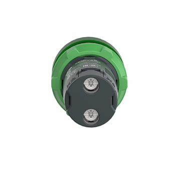 Harmony signallampe helstøbt med kraftig LED i grøn farve og 230-240VAC forsyning XB5EVM3