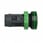 Green Monolithic pilot light Ø22 plain lens with integral LED 230...240V XB5EVM3 miniature
