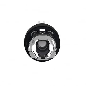 Harmony drejegreb i sort metal for LED med 3 positioner og fjeder-retur til midt i hvid farve ZB4BK15137