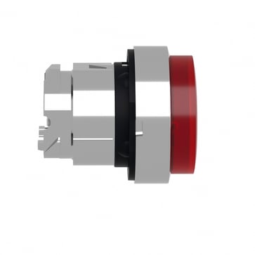 Harmony trykknaphoved i metal for LED med kip-funktion og ophøjet trykflade i rød farve ZB4BH43