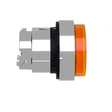 Harmony trykknaphoved i metal for LED med kip-funktion og ophøjet trykflade i orange farve ZB4BH53