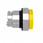 Harmony trykknaphoved i metal for LED med kip-funktion og ophøjet trykflade i gul farve ZB4BH83 miniature