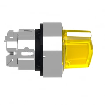 Harmony drejegreb i metal for LED med 2 faste positioner i gul farve ZB4BK1283