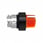 Harmony drejegreb i sort metal for LED med 2 faste positioner i orange farve ZB4BK12537 miniature