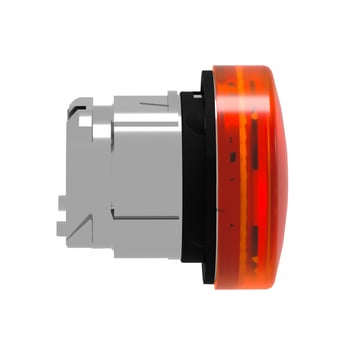 Harmony signallampehoved for LED med riflet linse til udendørs brug i orange farve ZB4BV053S