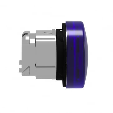 Harmony signallampehoved for LED med riflet linse til udendørs brug i blå farve ZB4BV063S