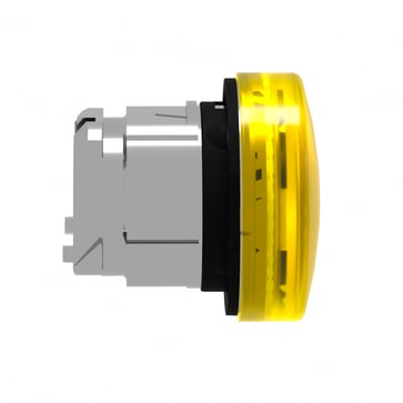 Harmony signallampehoved for LED med riflet linse til udendørs brug i gul farve ZB4BV083S