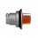 Harmony flush drejegreb i metal for LED med 2 faste positioner i orange farve ZB4FK1253 miniature