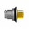 Harmony flush drejegreb i metal for LED med 2 positioner og fjeder-retur fra H-til-V i gul farve ZB4FK1483 miniature