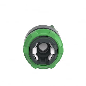 Harmony drejegreb i plast for LED med 2 positioner og fjeder-retur fra H-til-V i grøn farve ZB5AK1433
