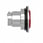 Harmony flush lampetrykshoved i metal for LED med fjeder-retur og ophøjet trykflade i rød farve ZB4FW143 miniature